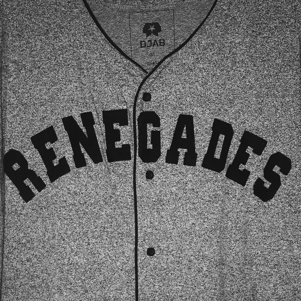 "RENEGADES" short sleeve baseball jersey, L - Picture 3 of 6